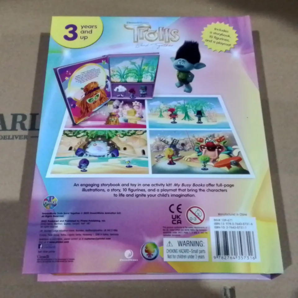 LOT OF 10 BRAND NEW TROLLS MY BUSY BOOKS