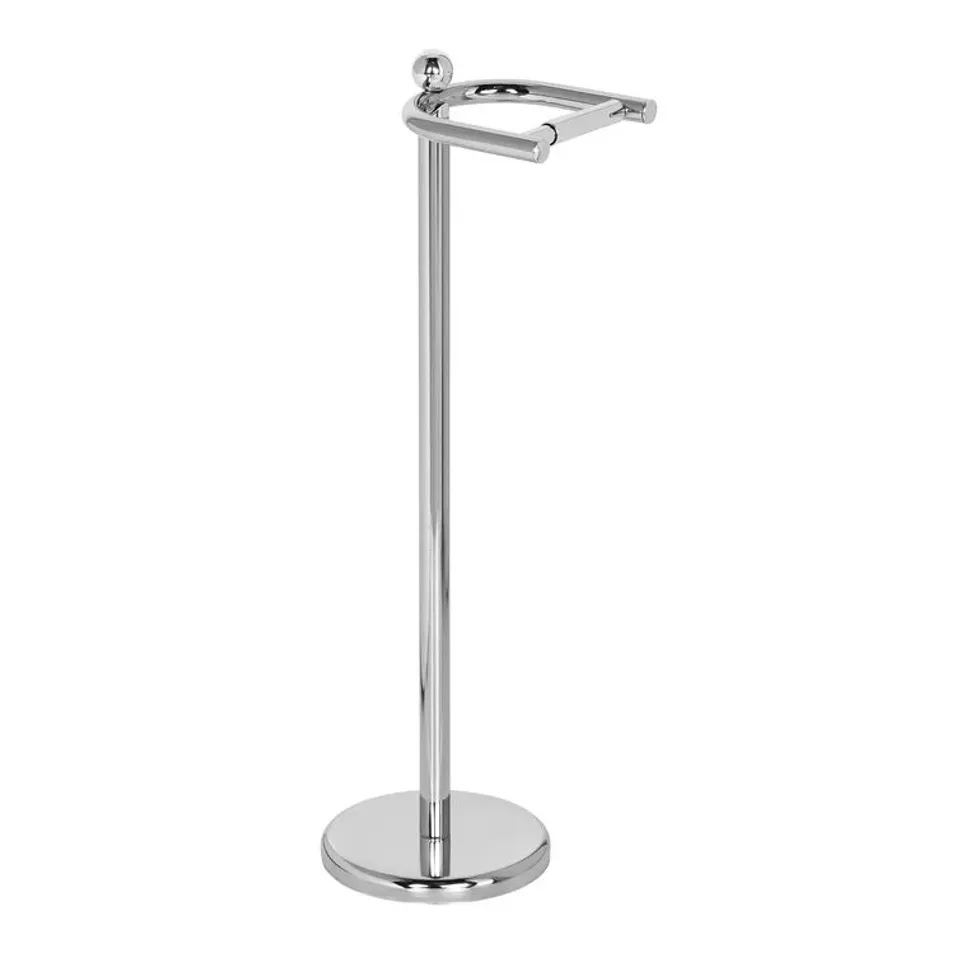 BOXED SET OF 2 TOILET ROLL HOLDER // CHROME FINISH  (2 BOXES)