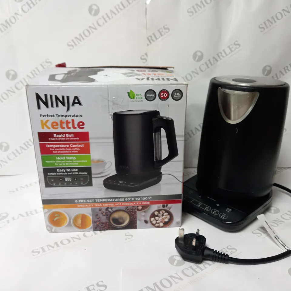 BOXED NINJA PERFECT TEMPERATURE KETTLE KT200UK