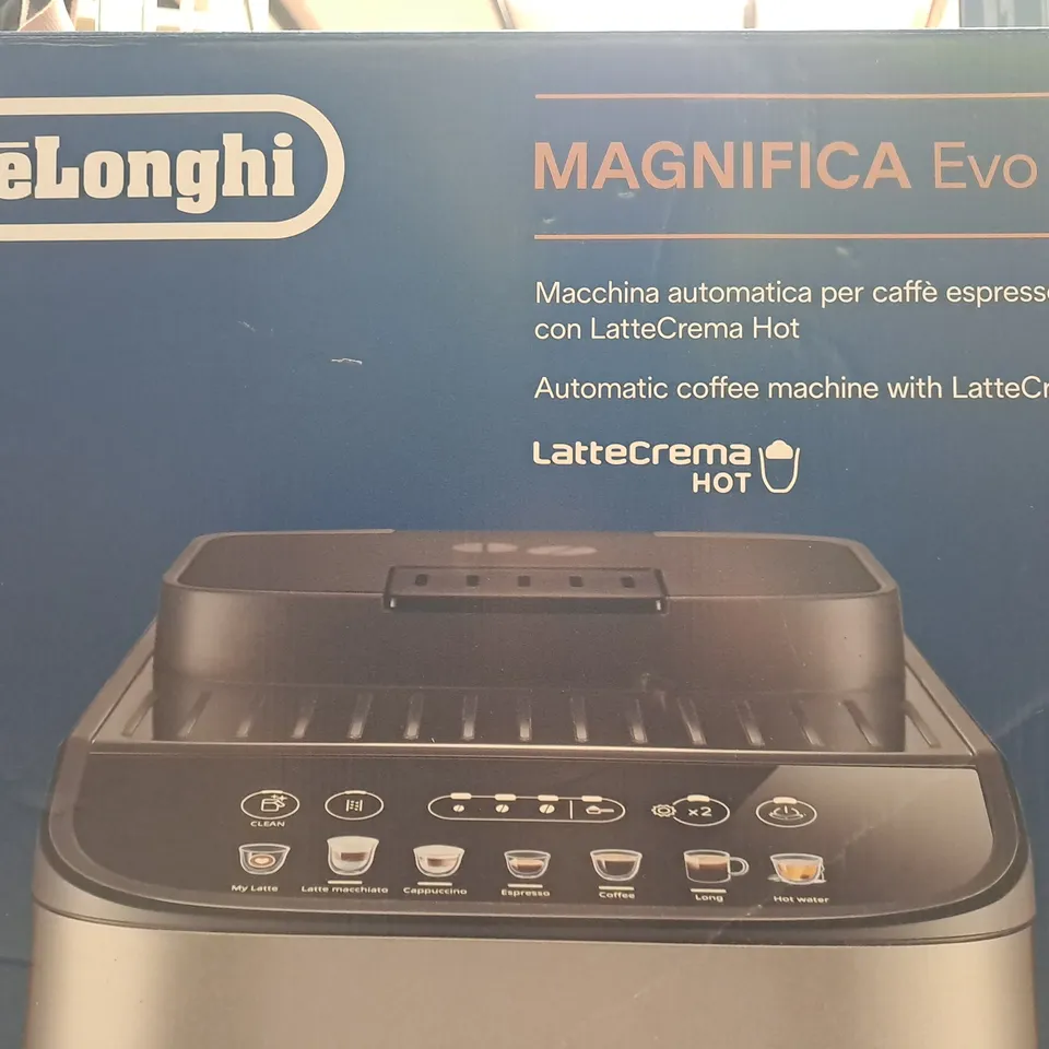 BOXED DELONGHI BEAN TO CUP ECAM290.83 MAGNIFICA EVO COFFEE MACHINE RRP £579