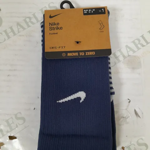 NIKE STRIKE DRI FIT BLUE PAIR OF SOCKS - UK 5-8