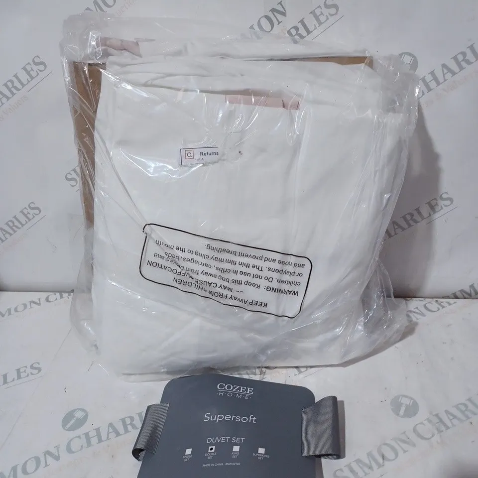 SUPERSOFT BY COZEE HOME 4 PIECE DUVET SET - DOUBLE SIZE