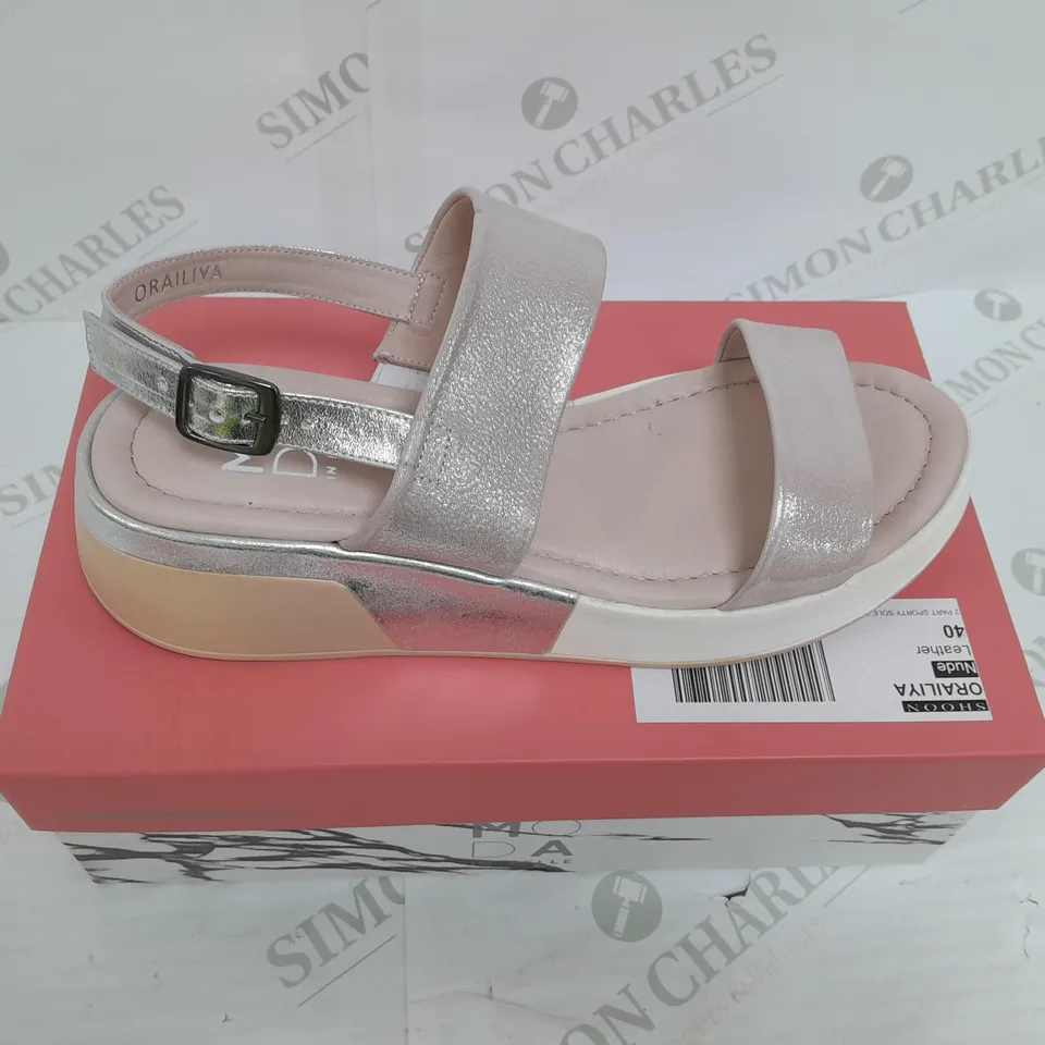 MODA IN PELLE ORAILIYA NUDE LEATHER SANDLE SIZE 40