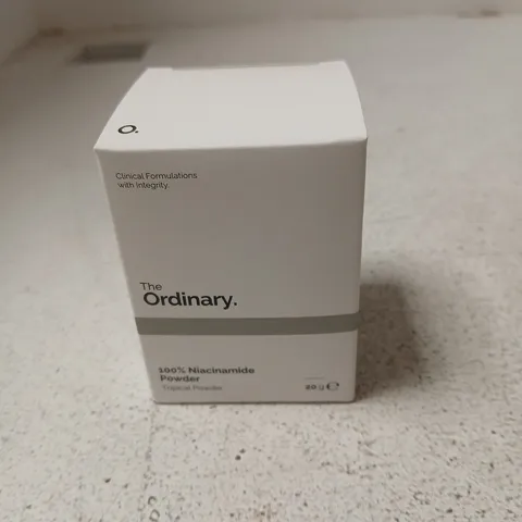 BOX OF APPROXIMATELY 60 X THE ORDINARY 100% NIACINAMIDE POWDER – 20 G