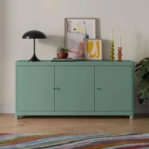 BOXED HALLIE SMALL SIDEBOARD - TEAL