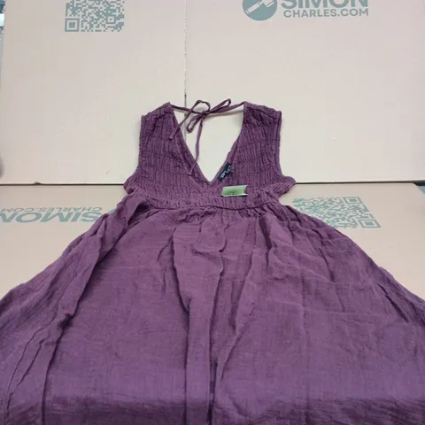 NOBODYS CHILD PURPLE SLEEVELESS AUDREY MIDAXI SMALL TAGGED