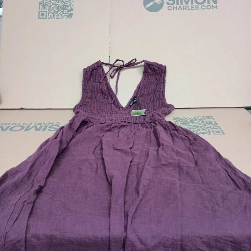 NOBODYS CHILD PURPLE SLEEVELESS AUDREY MIDAXI SMALL TAGGED