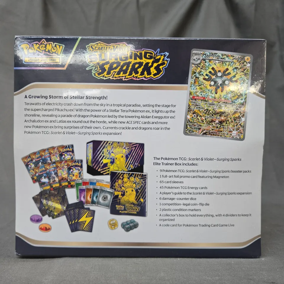 POKÉMON TRADING CARD GAME SCARLET & VIOLET SURGING SPARKS ELITE TRAINER BOX