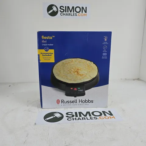 RUSSELL HOBBS FIESTA BLACK CREPE MAKER BOXED