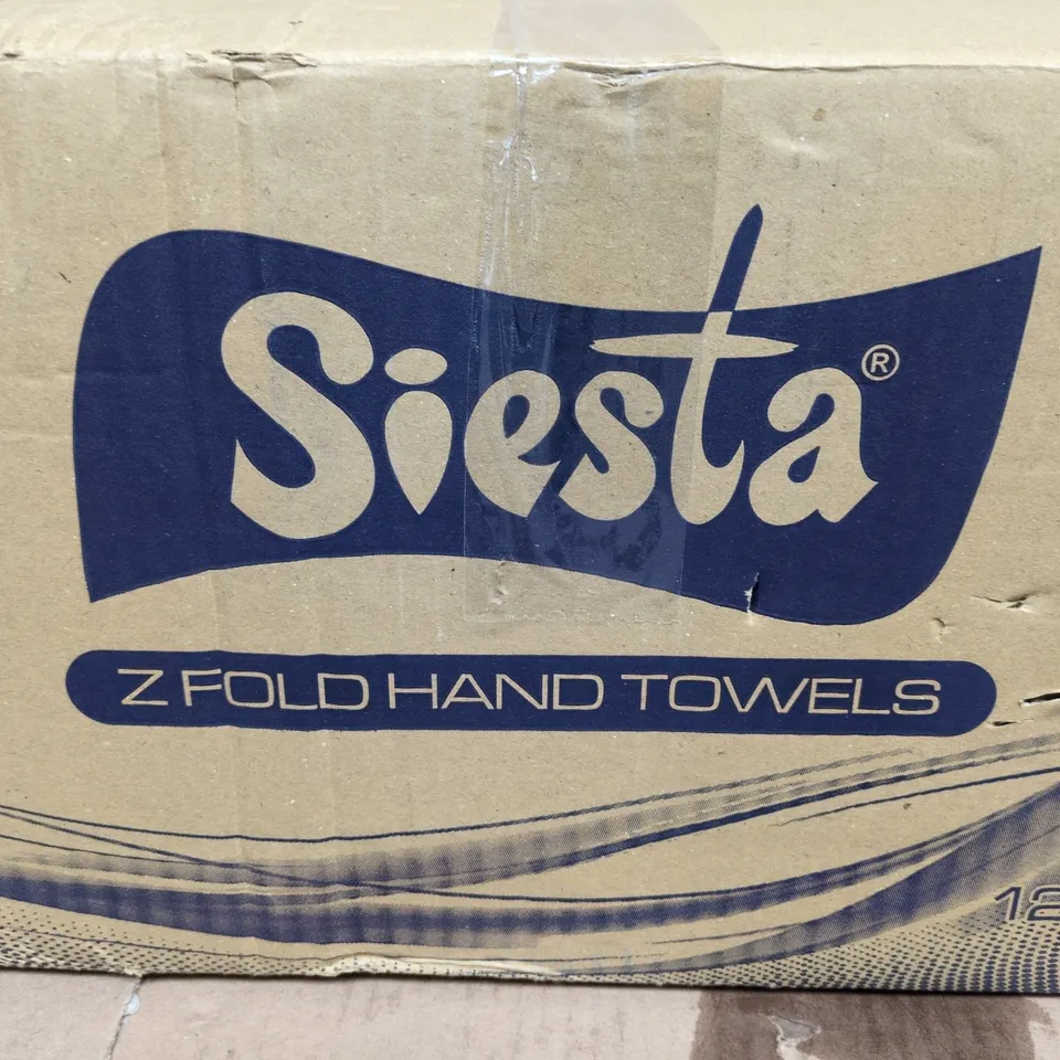 SIESTA Z FOLD HAND TOWELS – BULK BOX (12 X 25 SHEETS)