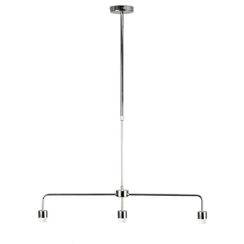 BOXED MINISUN HUCKLEBERRY 3 LIGHT KITCHEN CEILING IS-LAND PENDANT CHROME