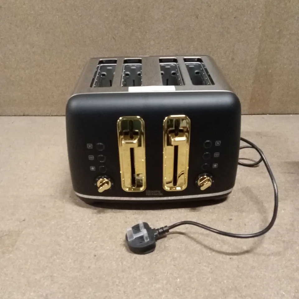 BOXED MORPHY RICHARDS 4-SLICE TOASTER - ACCENTS BLACK