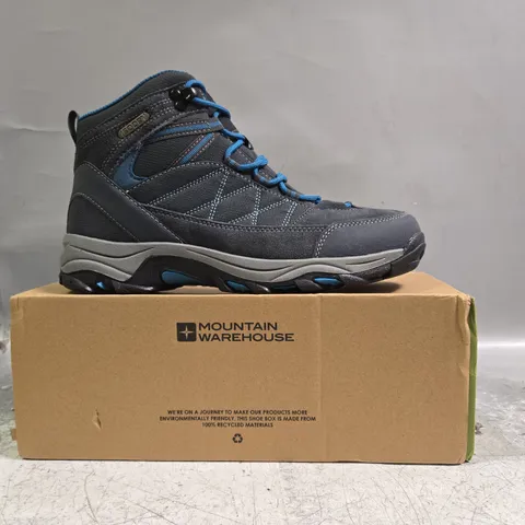 BOXED PAIR OF MOUNTAIN WAREHOUSE RAPID WOMENS WATERPROOF HIKING BOOTS IN GREY SIZE UK 8