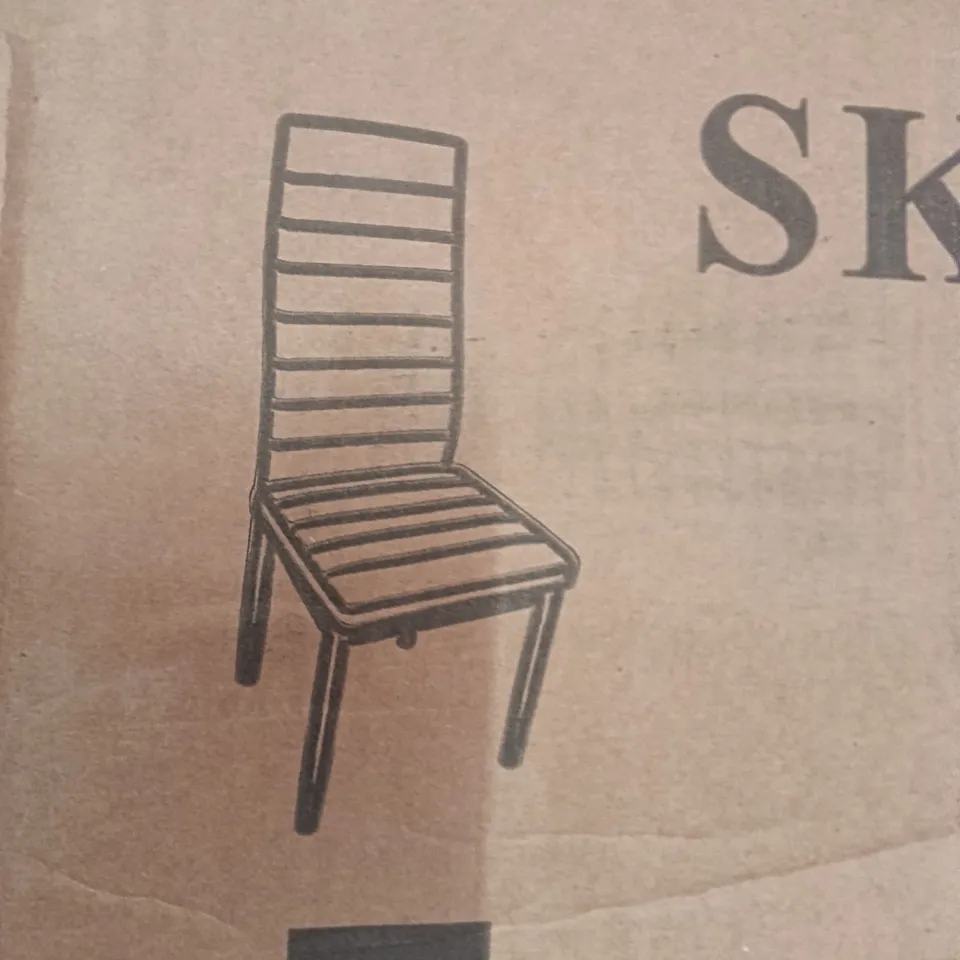 BOXED KOSY KOALA 4 BLACK METAL CHAIRS