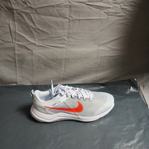 NIKE RUNNING SHOES – GREY MESH WITH ORANGE SWOOSH - UK11 