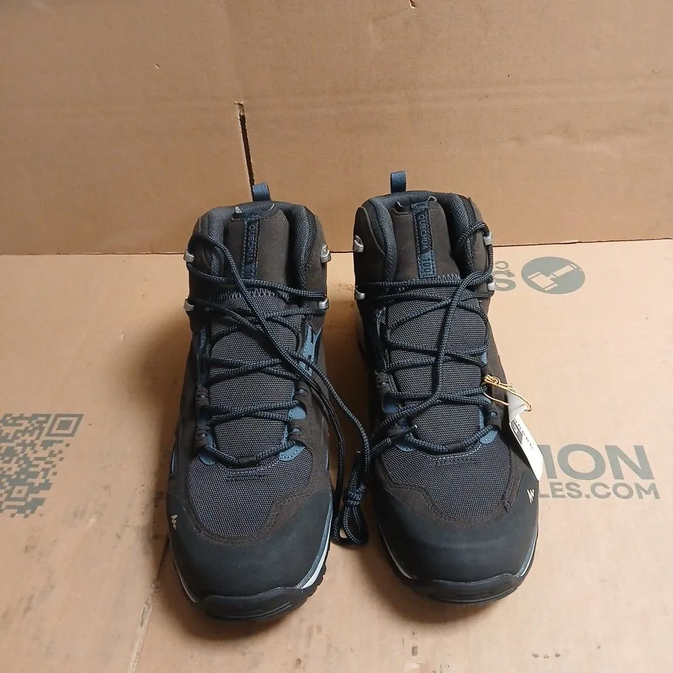QUECHUA MEN'S HIKING BOOTS – BLACK UNBOXED UK 12.5