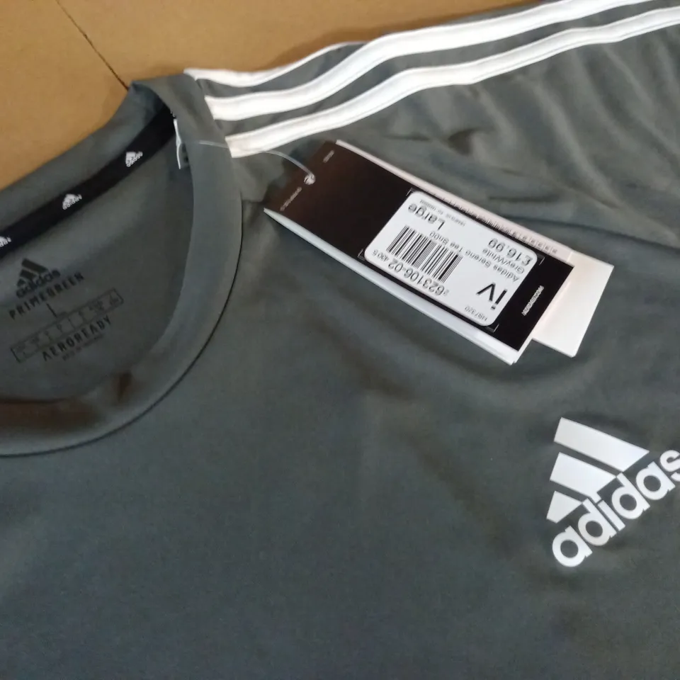 ADIDAS GREY SERENO T-SHIRT - L