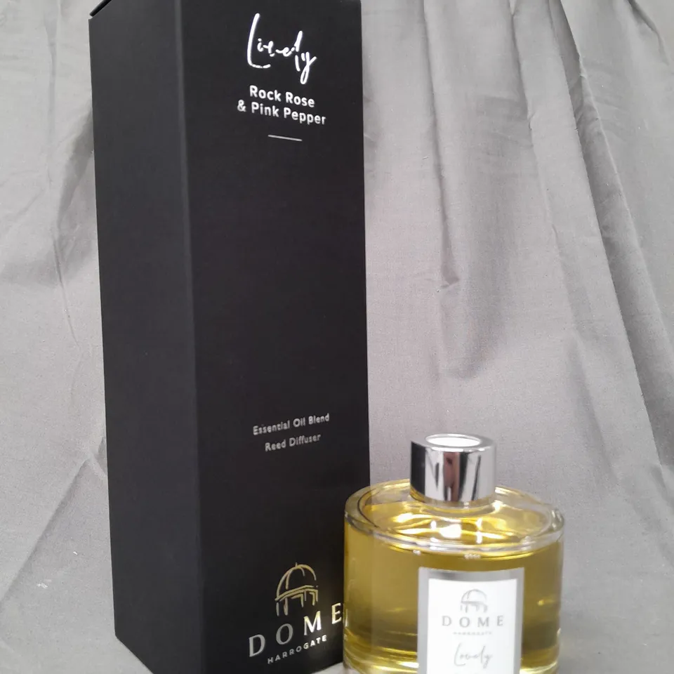 BOXED DOME LOVELY ROCK ROSE & PINK PEPPER REED DIFFUSER (200ML)