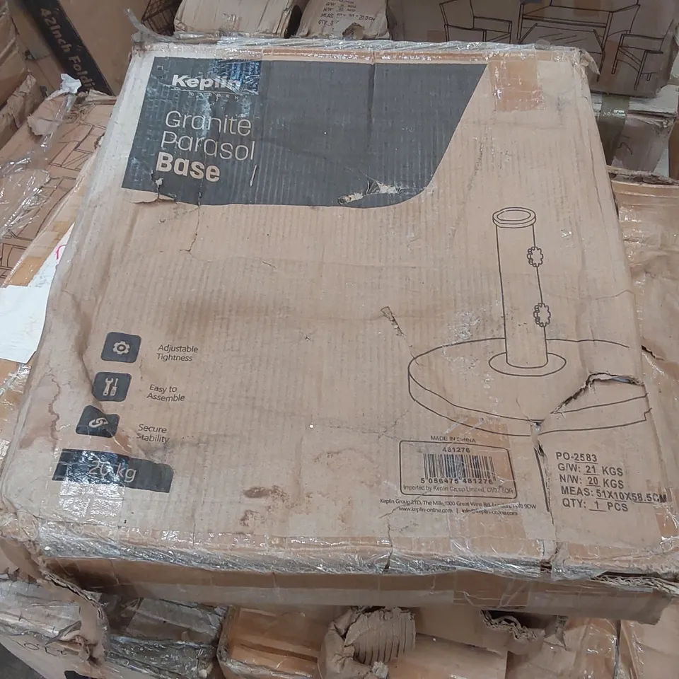 BOXED KEPLIN GRANITE PARASOL BASE 
