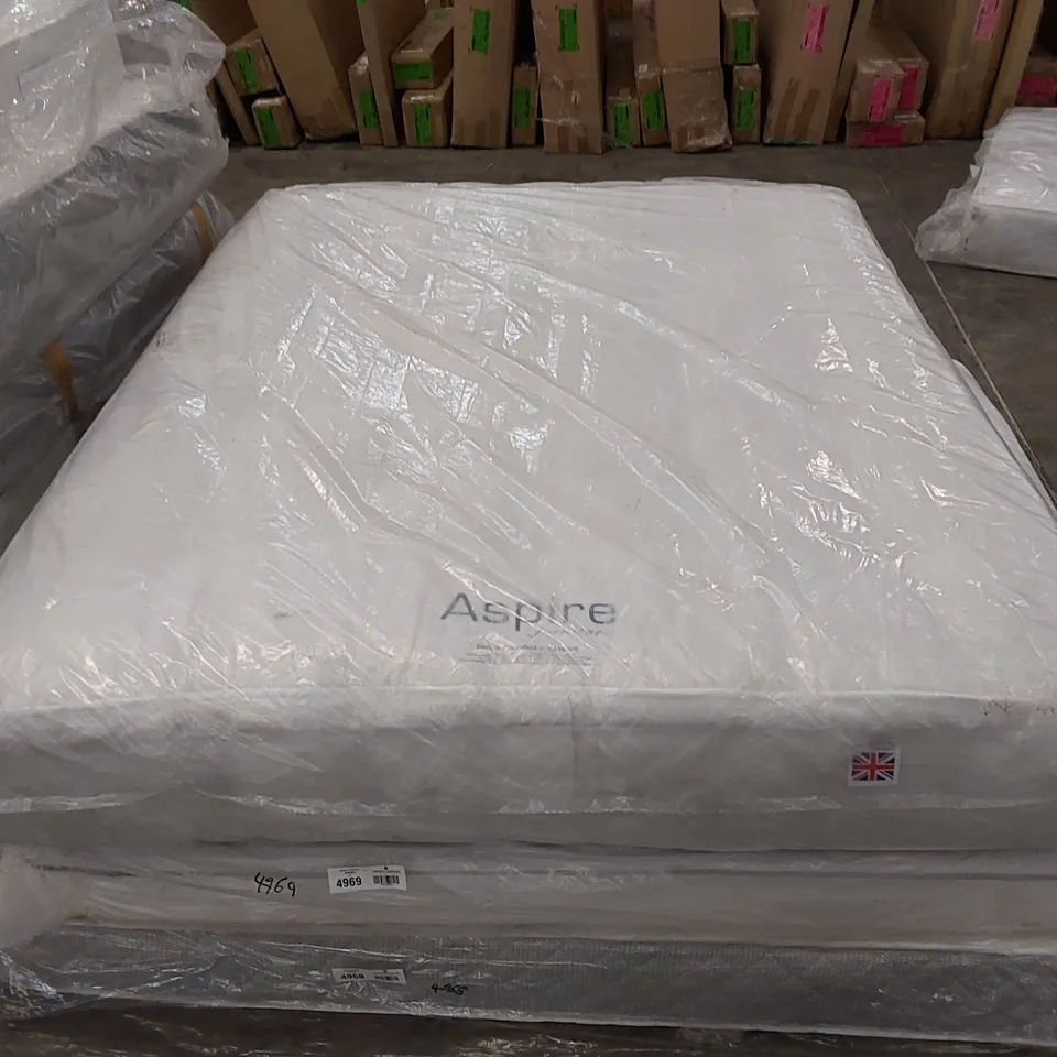 QUALITY BAGGED 5' KING SIZE PREMIUM NATURAL WOOL PILLOWTOP POCKET SPRUNG MATTRESS 