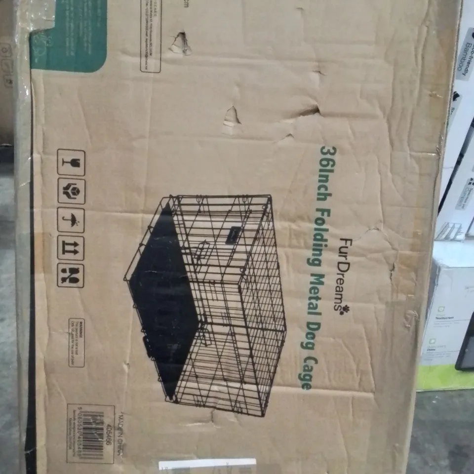 FURDREAMS FOLDING METAL DOG CAGE 