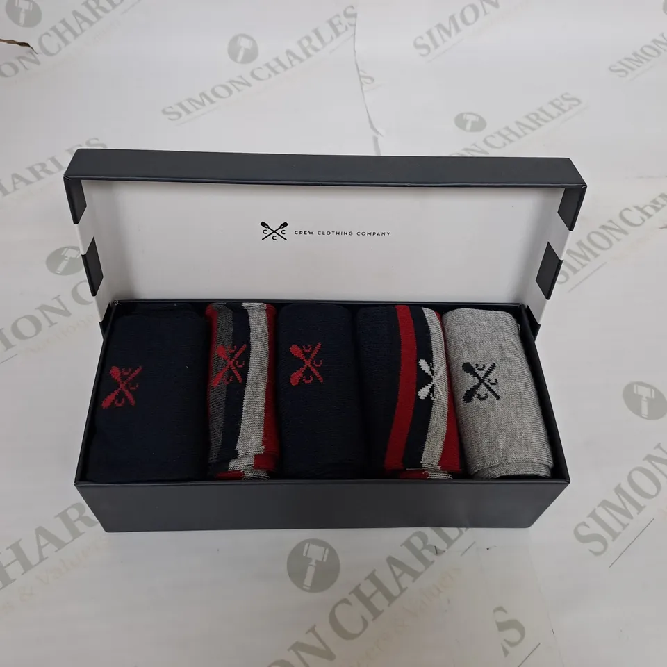 BOXED CREW CLOTHING COMPANY BAMBOO SOCKS - ONE SIZE