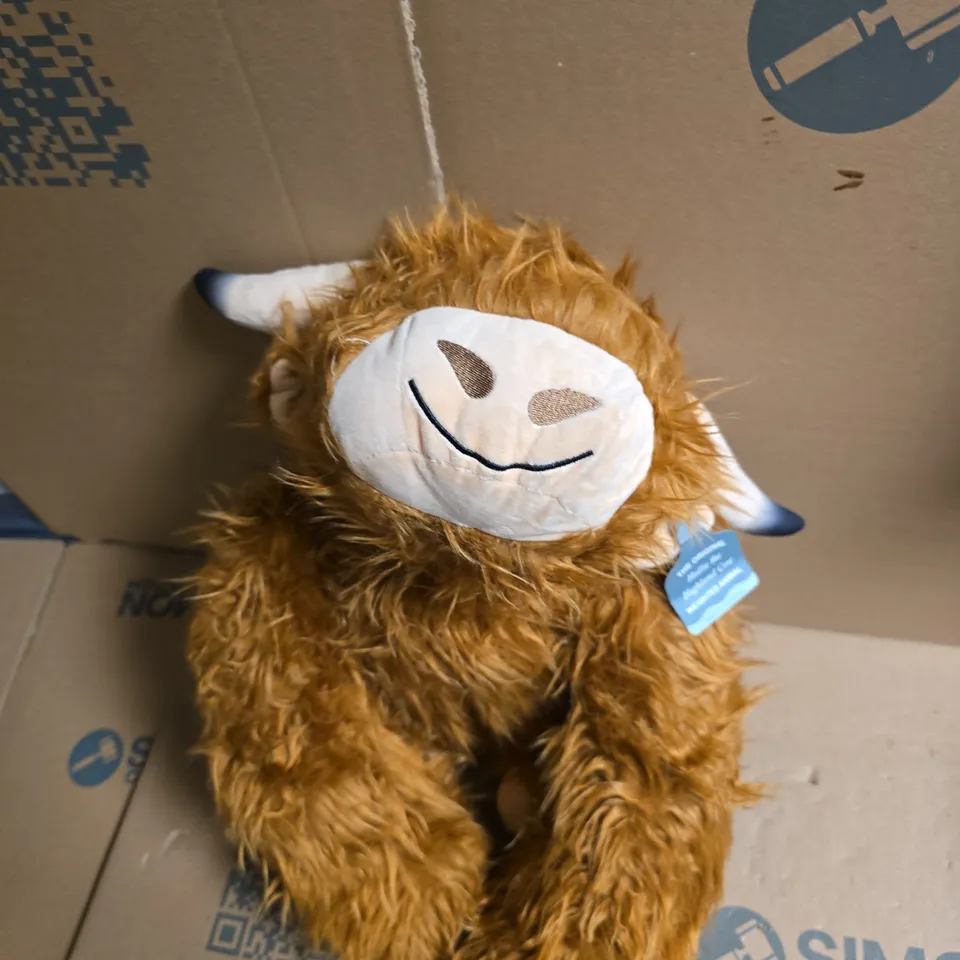 THE ORIGINAL HALLIE THE HIGHLAND COW WEIGHTED ANIMAL – PLUSH TOY