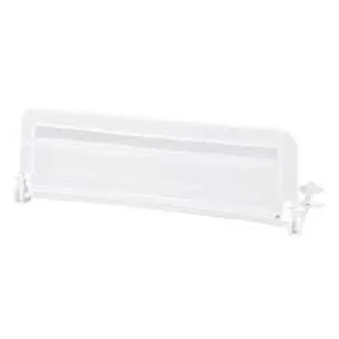 BOXED 100 CM/120 CM FOLDABLE BABY BED RAIL WITH REMOVABLE WASHABLE COVER AND SAFETY STRAP - WHITE