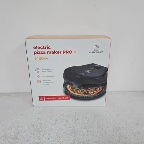 BOXED MISTER CHEF ELECTRIC PIZZA MAKER PRO+ 1450W