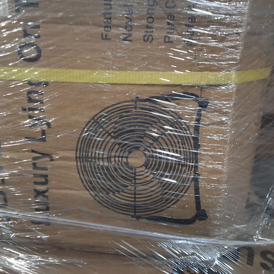 PALLET OF ASSORTED ITEMS TO INCLUDE 10" FAN, BREEINS SUN UMBRELLA AND VACUUM CLEANER