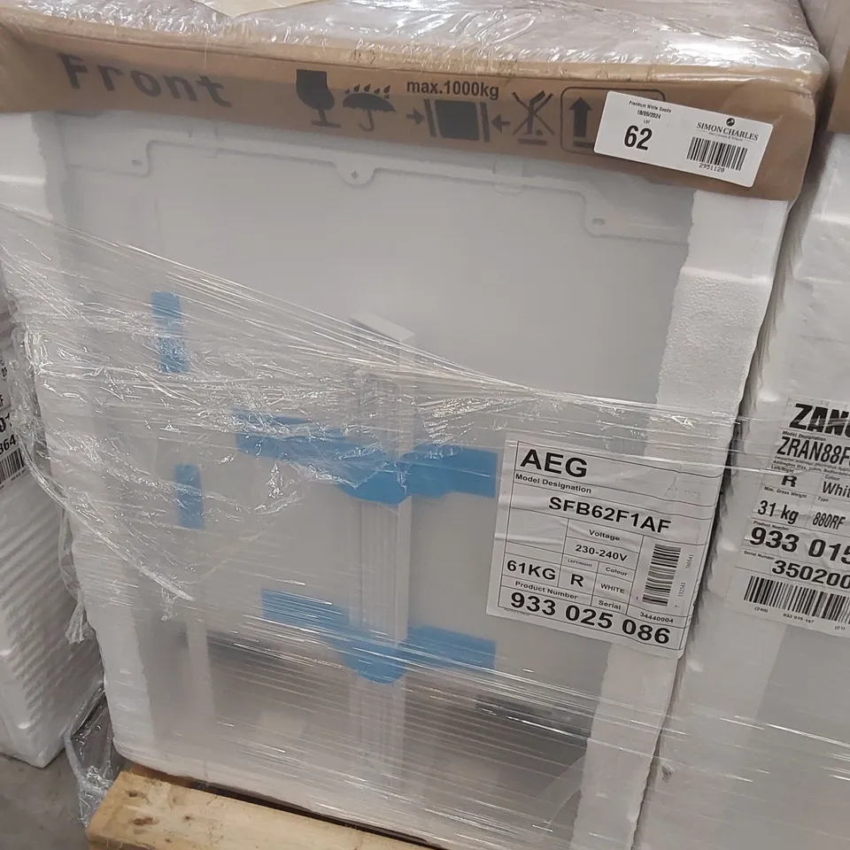 AEG SFB682F1AF - 933025086 COMBI-FRIDGE BUILT-IN F WHITE