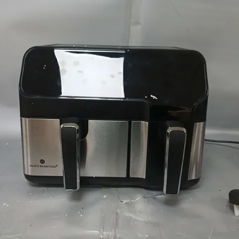 BOXED COOK'S ESSENTIALS 7.7L DUAL AIR FRYER IN BLACK