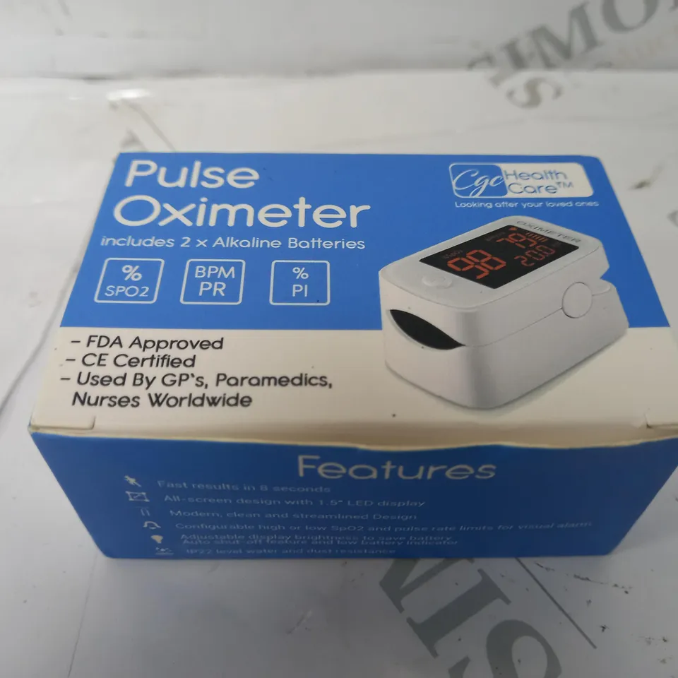 BOXED PULSE OXIMETER