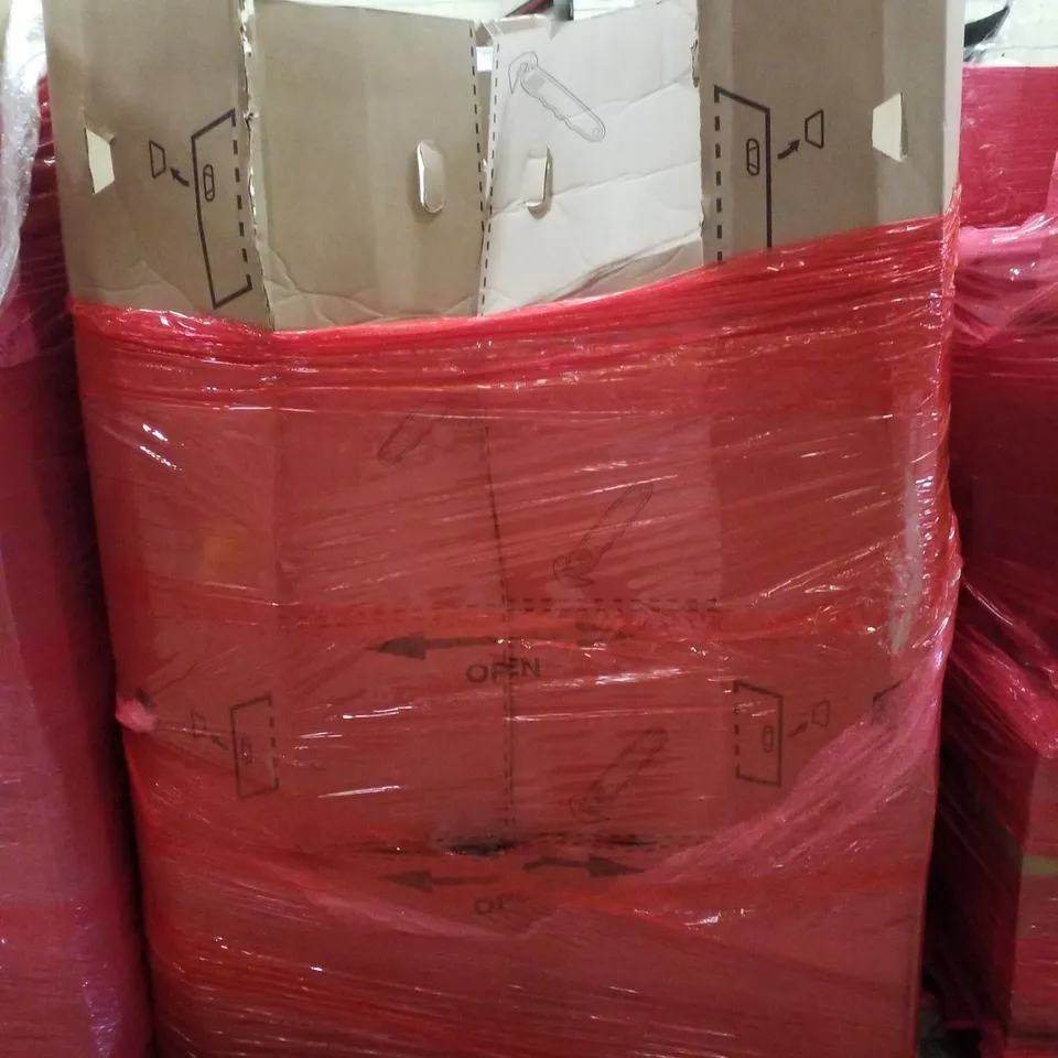 PALLET CONTAINING ASSORTED PRODUCTS INCLUDING SHOWER SYSTEM, PRESSURE WASHER, CHAIR MAT, ELECTRIC SLICER MACHINE & TRAMPOLINE