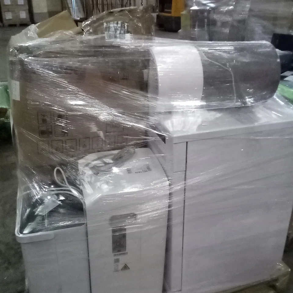 PALLET OF APPROXIMATELY 8 ASSORTED ELECTRICAL ITEMS TO INCLUDE DISHWASHERS AND AIR UNITS 