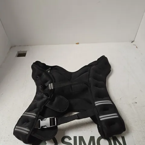 BLACK PADDED WEIGHTED VEST