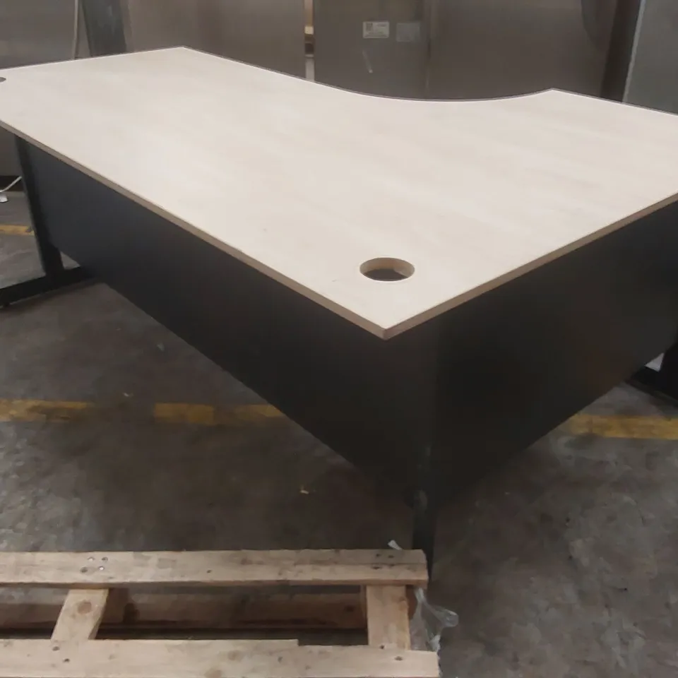 LARGE WOODEN CORNER DESK