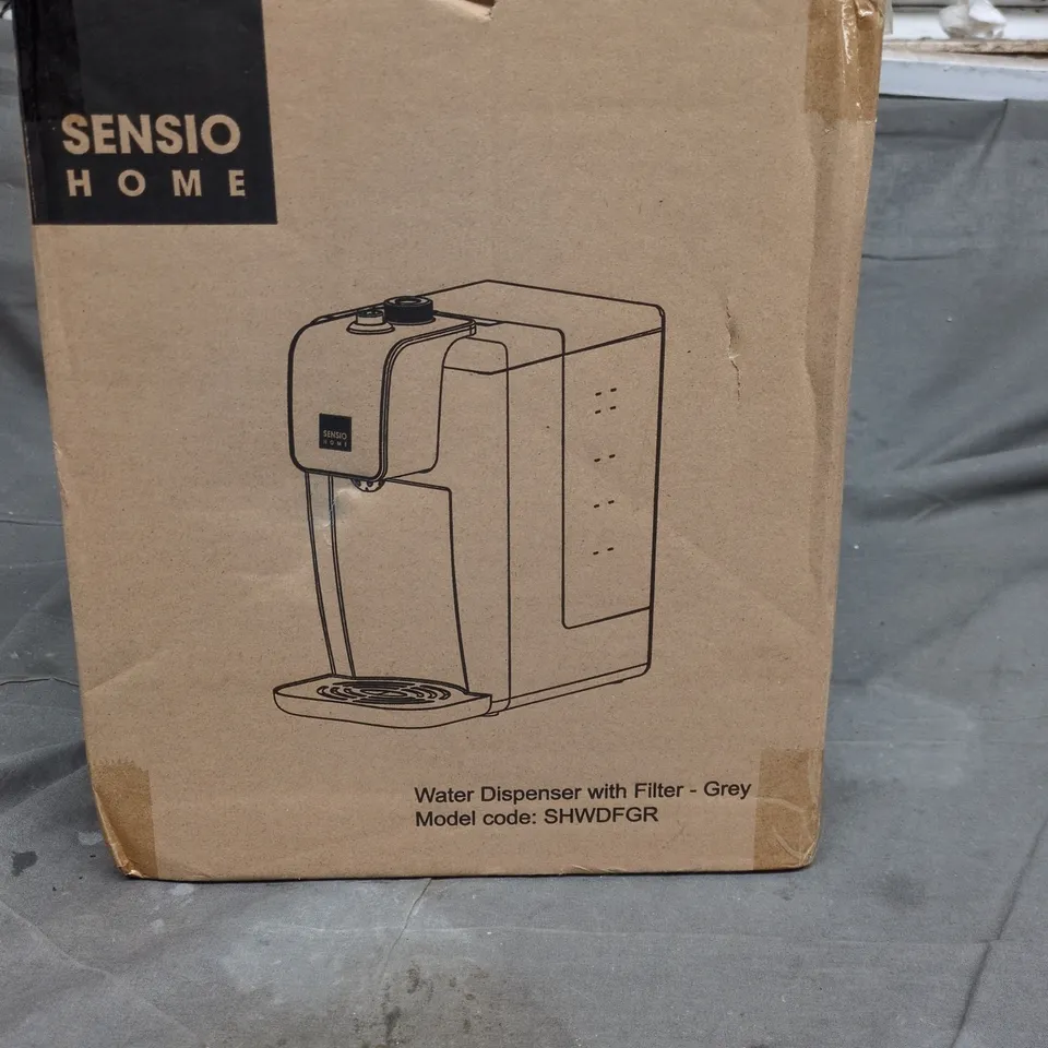 SENSIO HOME WATER DISPENSER WITH FILTER – GREY (MODEL SHWDFGR)