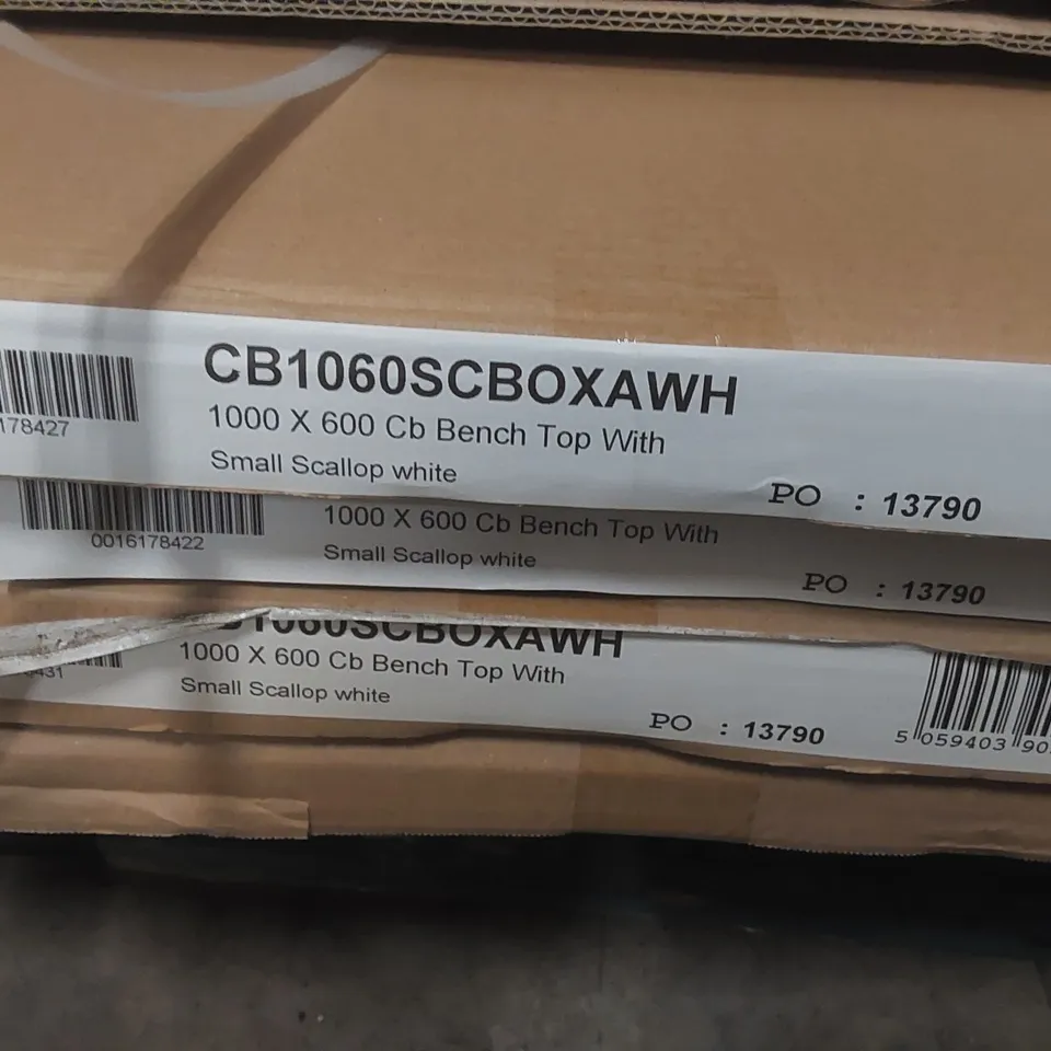 PALLET CONTAINING A LARGE ASSORTMENT OF BRAND NEW OFFICE FURNITURE PARTS TO INCLUDE: FLIP-TOP TABLE LEG SETS, BENCH TOPS ECT