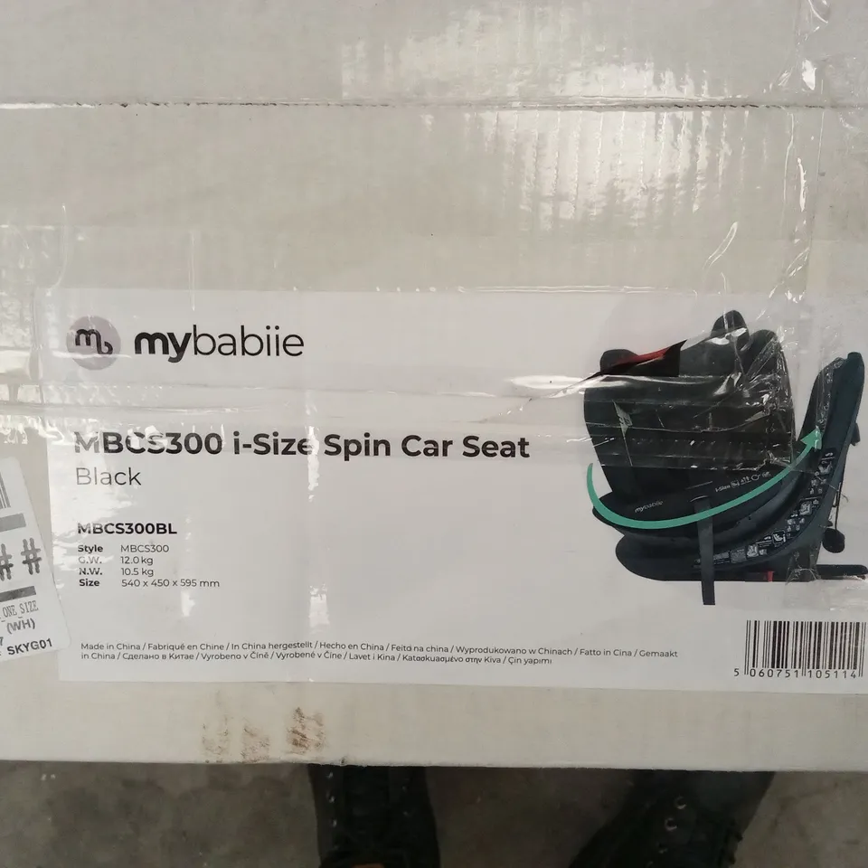 BOXED MYBABIIE MBCS300 I-SIZE SPIN CAR SEAT