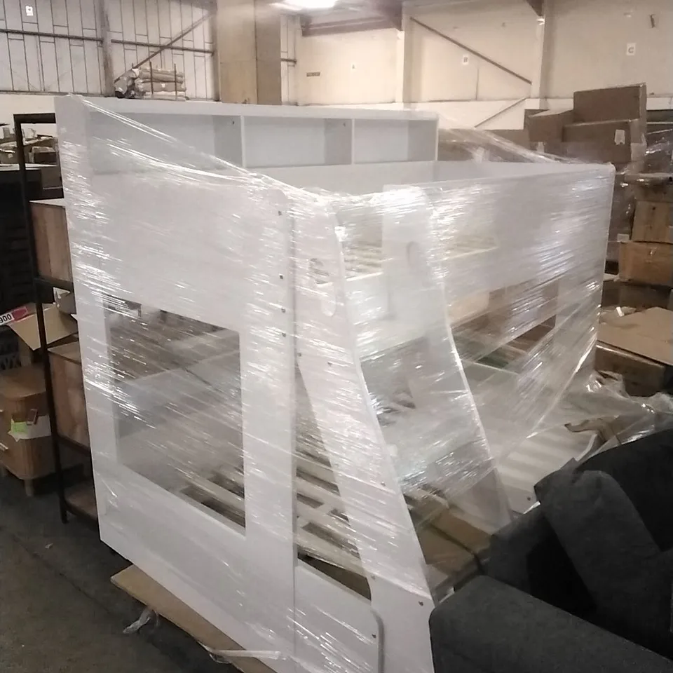 Julian Bowen Camelot Bunk Bed with Staircase - white