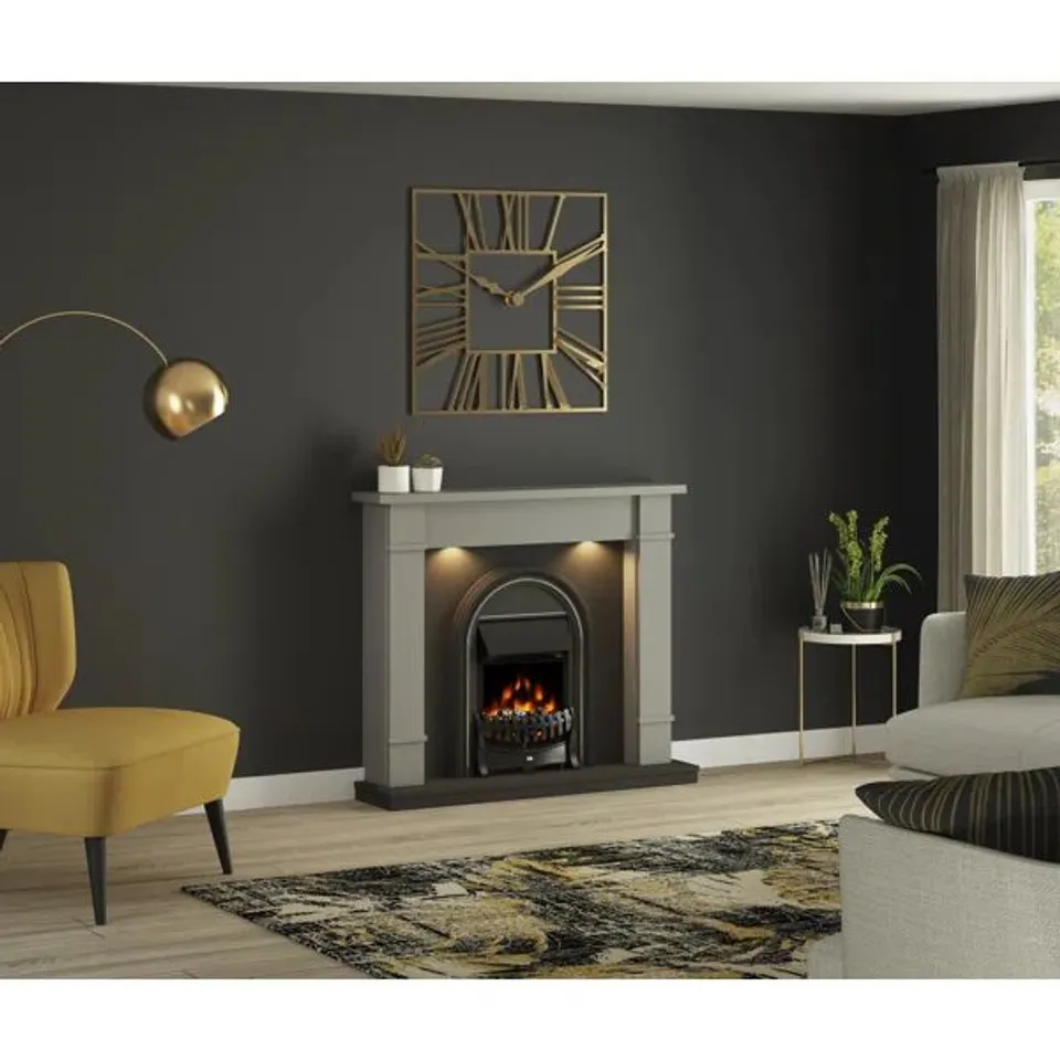 BOXED BROADWELL ELECTRIC FIREPLACE (1 BOX)