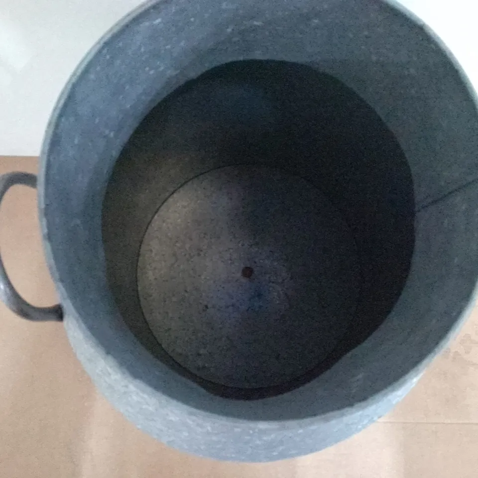 BOXED GALVANIZED MILK CHURN PLANT POT 