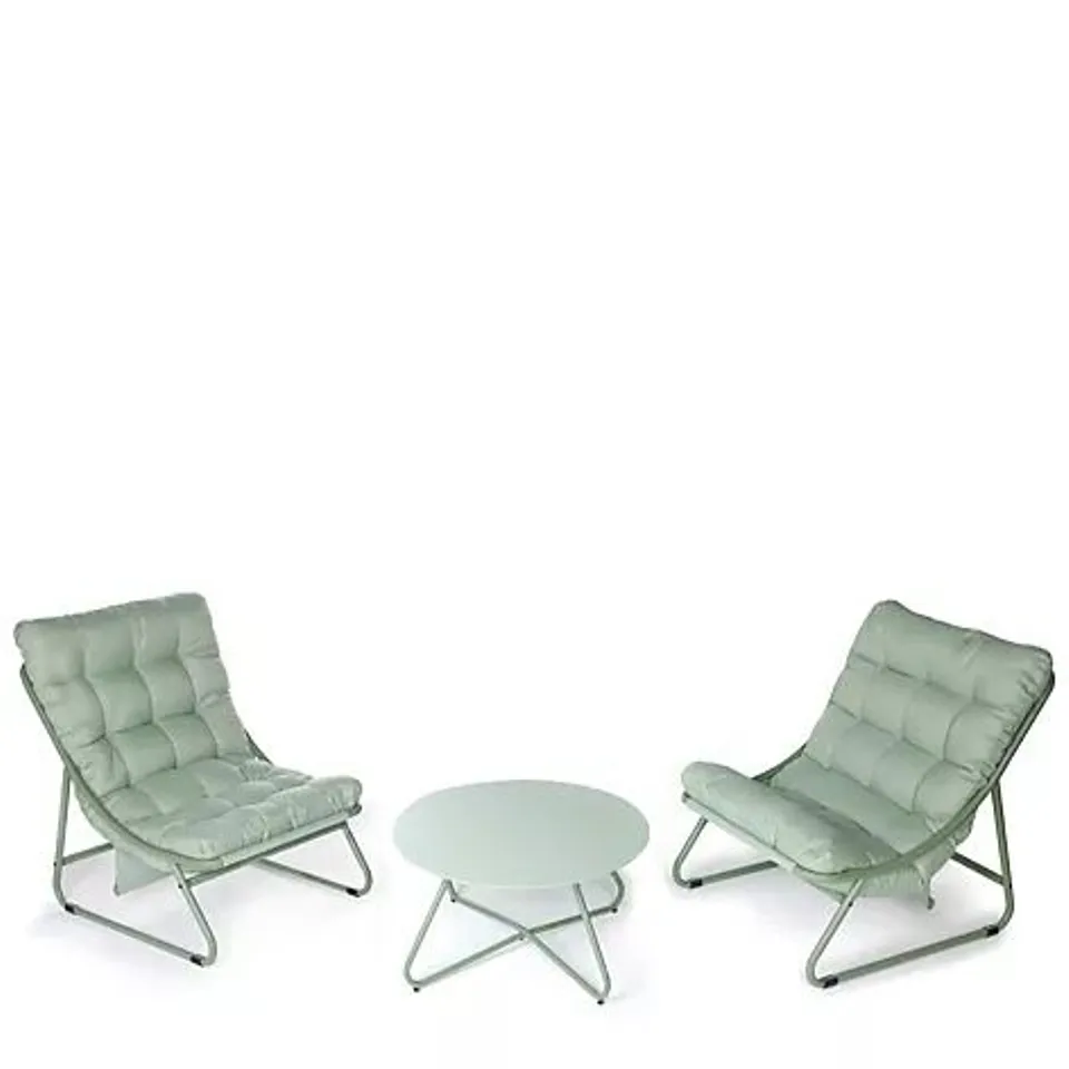 BOXED MY GARDEN STORIES PADDED BISTRO SET NATURAL
