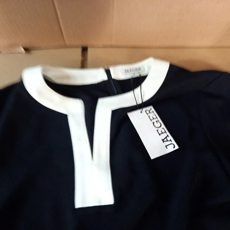 JAEGER BLACK DRESS - UK 18