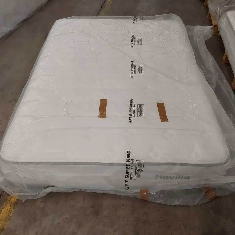QUALITY BAGGED NOVILLA 25CM ORTHO MEMORY FOAM POCKET SPRUNG 135CM DOUBLE MATTRESS
