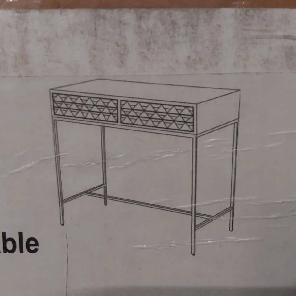 BOXED ATKIN AND THYME CASCADE DRESSING TABLE