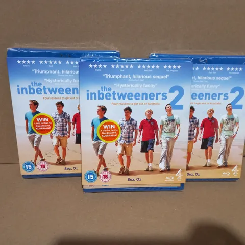 LOT OF APPROXIMATELY 23 SEALED THE INBETWEENERS 2 BLU-RAYS