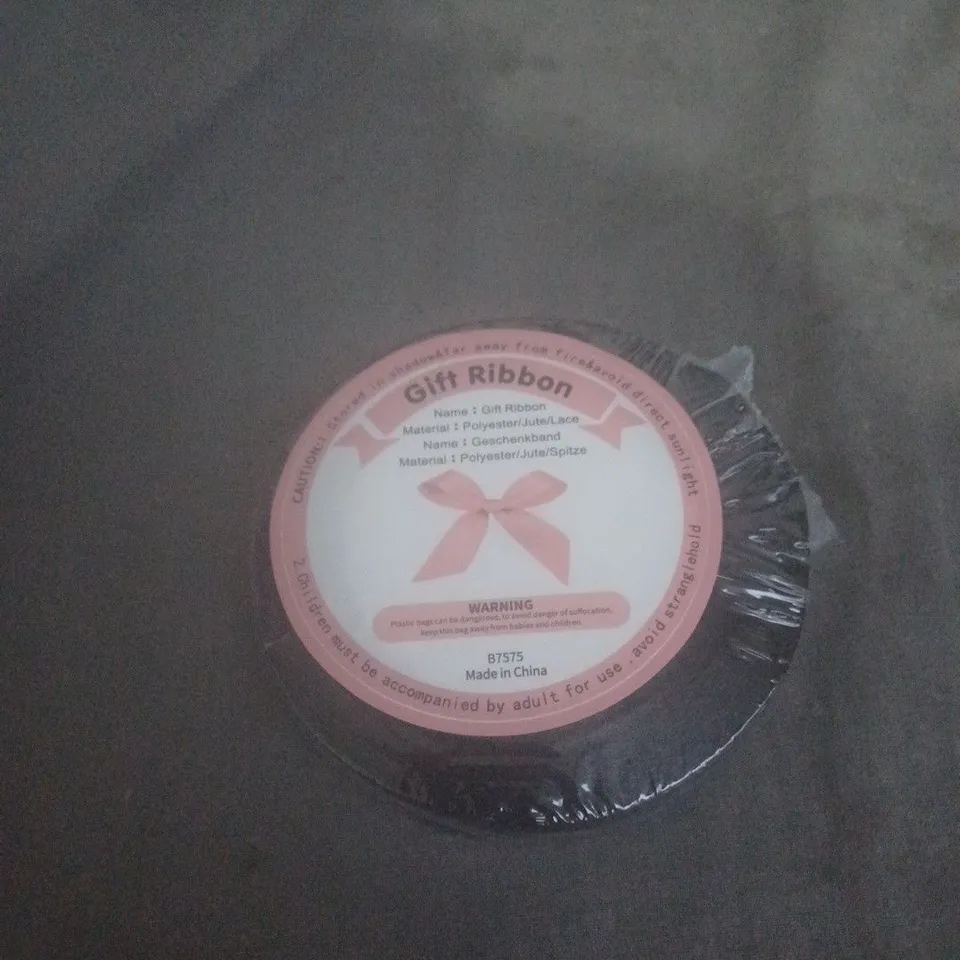 BOX OF APPROXIMATELY 20 ASSORTED HOUSEHOLD ITEMS INCLUDING GIFT RIBBON , STICK & STAY TAPE AND MOBILE PHONE USB