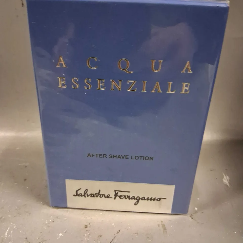 BOXED AND SEALED SALVATORE FARRAGAMO ACQUA ESSENZIALE AFTER SHAVE LOTION 100ML